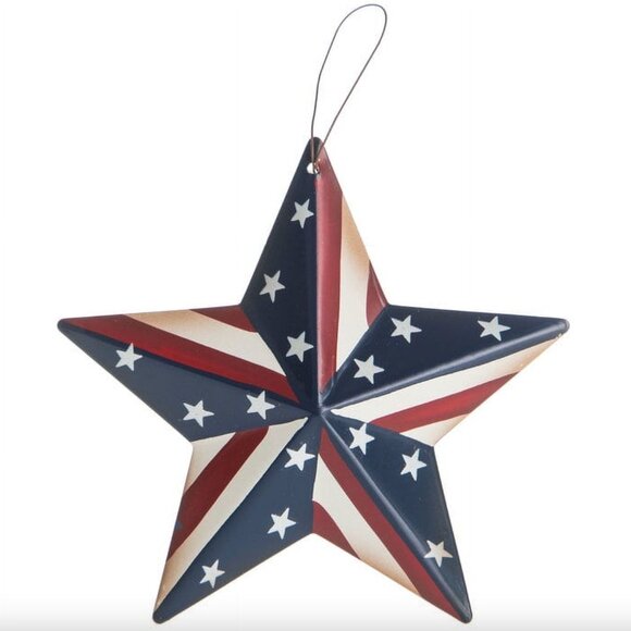 Onlinepartycenter Other - Stars and Stripes Metal Star Ornament Party Supplies Decoration Gift 4th of July